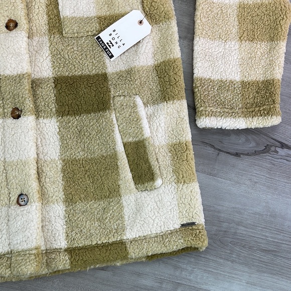 🔆BILLABONG🔆 FAIRBANKS FLEECE JACKET SO SOFT - Picture 9 of 15